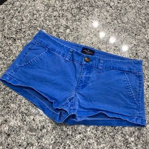 American Eagle Blue Shortie Stretch Shorts - Size 6